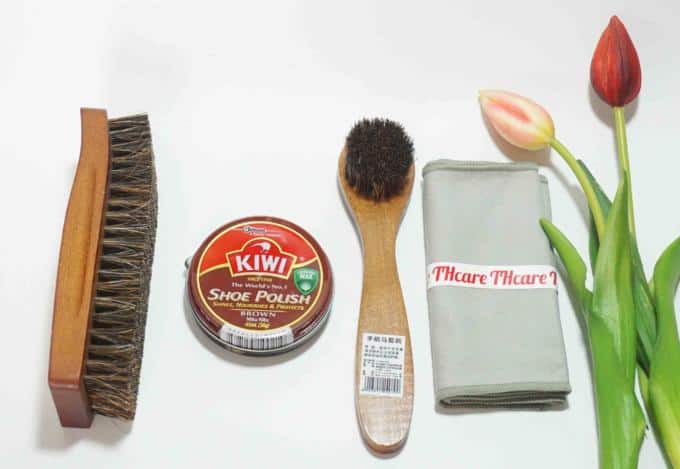 Bộ dụng cụ đánh giày 4 món kiwi nâu