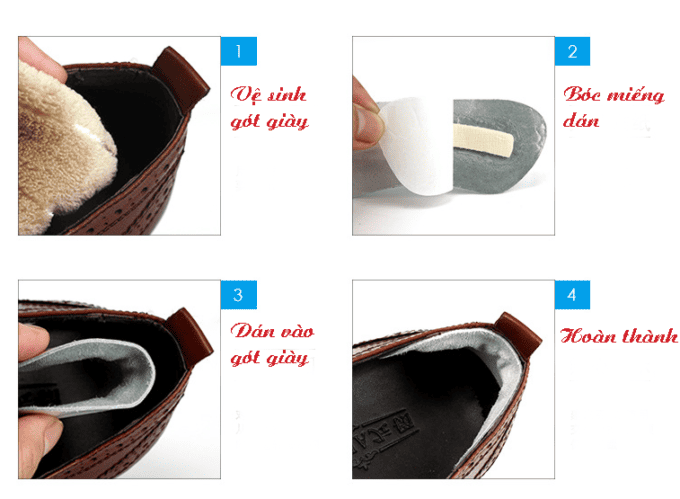 miếng dán gót giày cao cấp pedag 5