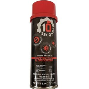 10 Second - Bình xịt khử mùi giày, đồ da dụng, dụng cụ tập gym hỗ trợ diệt vi khuẩn vượt trội